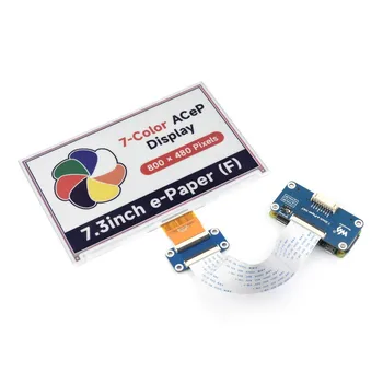 7,3-инчни модул за приказ е-папир ACeP 7-Color E-Ink, 800 × 480 пиксела, СПИ-комуникација