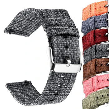 Плетене најлон каиш у стилу ретро за Самсунг Галаки Геар С3/S2 18 мм, 20 мм, 22 mm, 24 mm, изменљиви каиш за Huawei Amazfit Watch